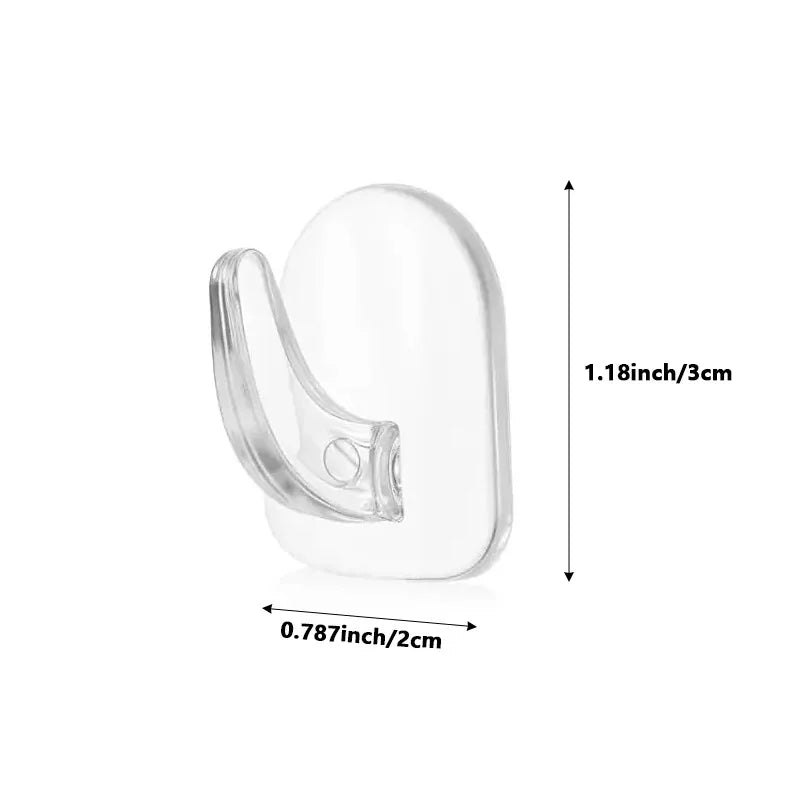 Transparent Mini Small Hooks Household Load-bearing Adhesive Hooks Without Punching Kitchen Waterproof Hook Multifunctional Hook