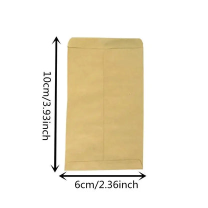 100pcs 6x10cm Kraft Paper Bag  Mini Envelope Gift Bags Candy Cookies Bags Seed Bag Breeding Paper Bag Holiday Party Supplies