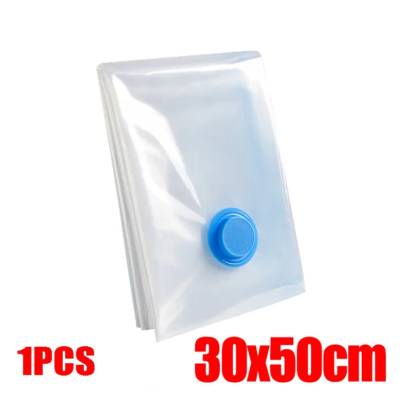 4pcs Thickened Vacuum Compression Bag, Transparent Quilt Vacuum Bag, Storage Bag, Household Clothing Storage And Sorting Bag