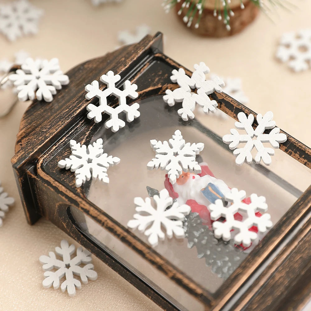 50Pcs Snowflake Christmas Decoration DIY Hanging Christmas Tree Accessories Party Table Home Decor New Year Winter Navidad Gifts