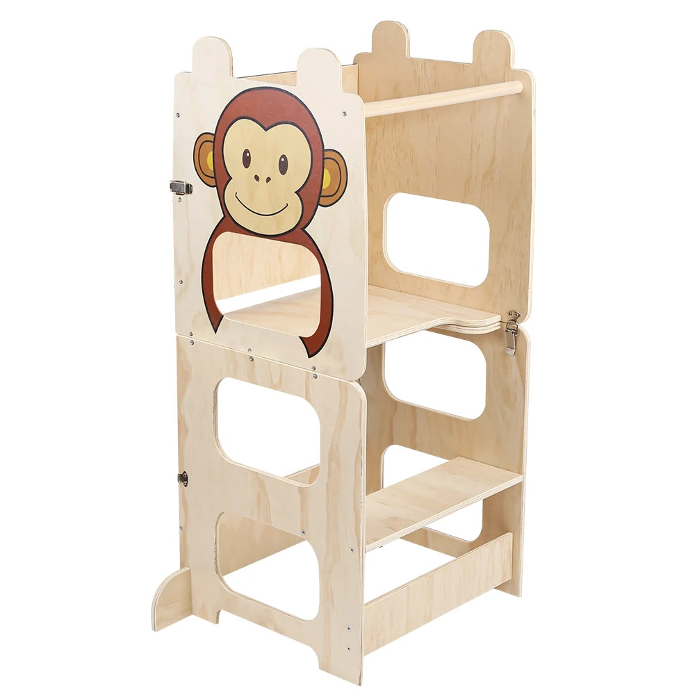 Children's Montessori observation tower Kitchen & learning aid-Transformable into Desk-stylish & versatile Design