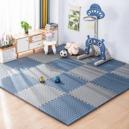 30*30cm Thick Baby Mat EVA Leaf Pattern Fitness Floor Mat Yoga Fitness Non-slip Interlocking Carpet Room Decorative Floor Tile