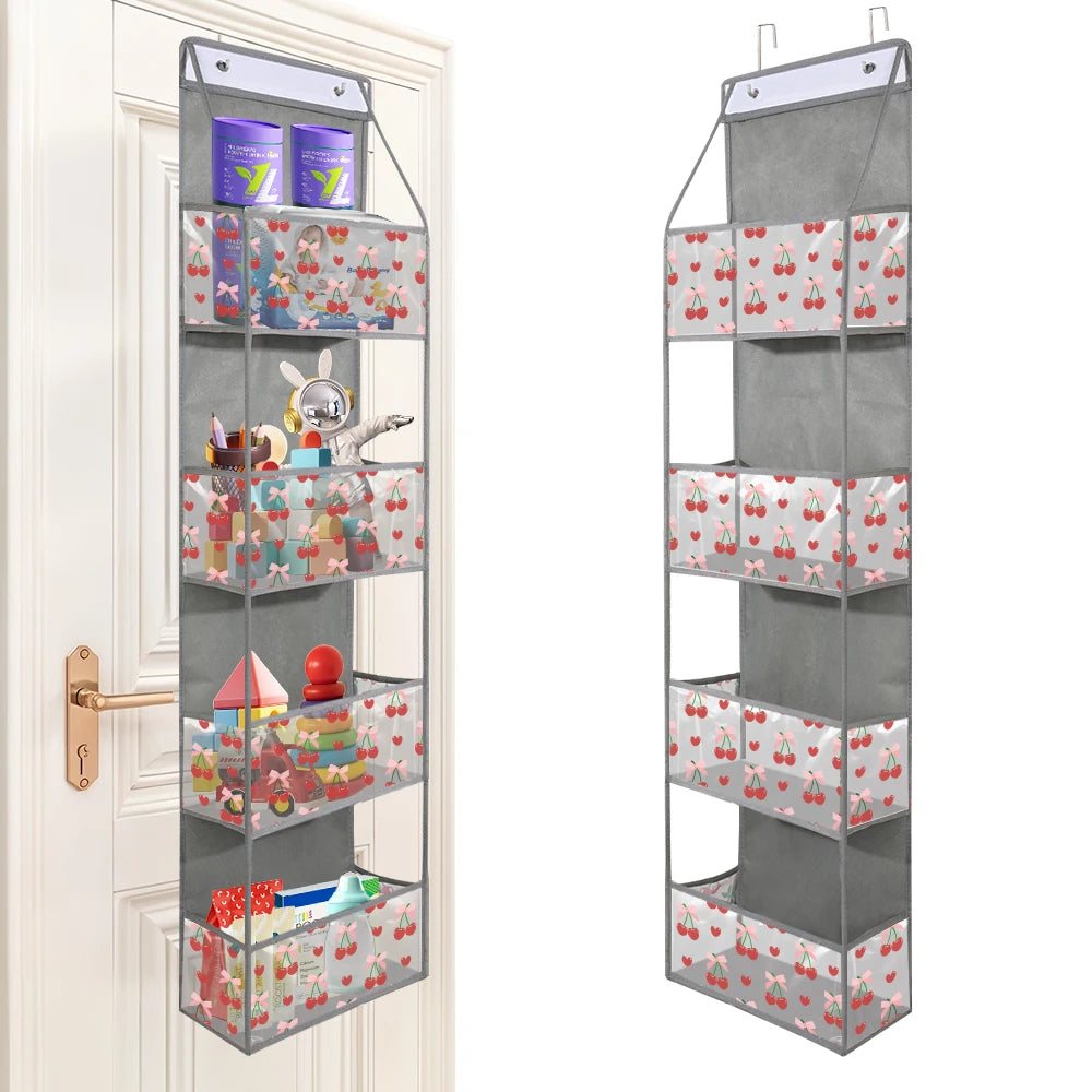 1pc 4 /6Layer Over The Door Hanging Organizer Cosmetics Wall Hanging Storage Organizerfor Nursery Bathroom Closet Bedroom Dorm