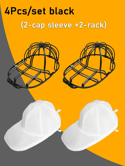 Washing Machine Hat Washing Protector Hat Cleaning Machine Washable Laundry Bag Anti-Deformation Secure Hat Storage Solution