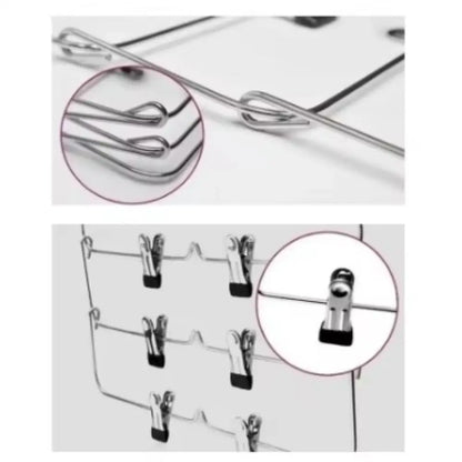 Multi-Functional Home Non-Slip Metal Pants Rack New Creative Stainless Steel Seamless Hanger Simple Storage Skirt Rack