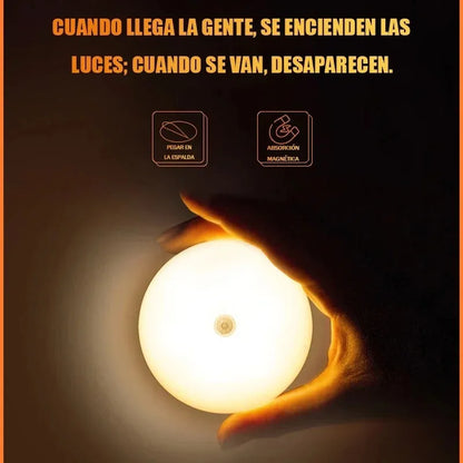 LED Smart Cabinet Lights with Human Body Sensor Emergency Automatic Lighting USB Rechargeable Wireless Magnetic Suction