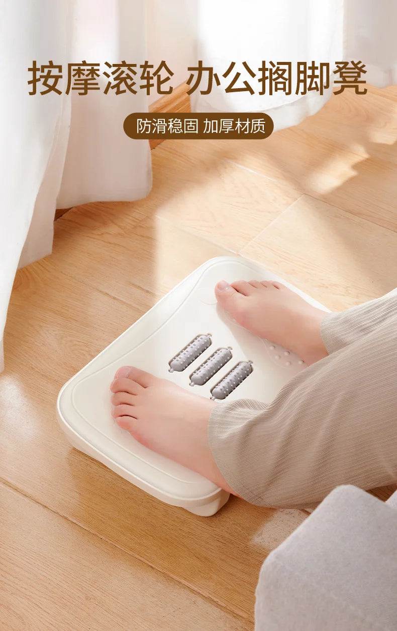Rocking Footrest for under Desk Ergonomic Desk Leg Rest Rocker Balance Board Comfortable Foot Stool for Desk Home Office