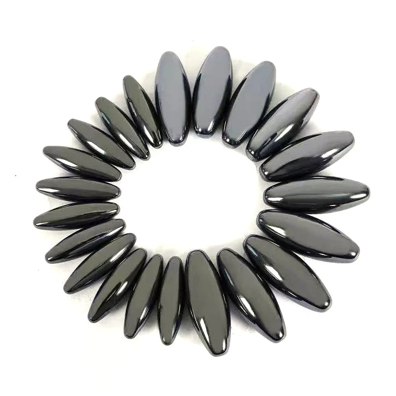 2/4Pcs Multiple Sizes Black Fridge Magnets Strong Magnetic Rugby Ball Oval Magnet Beads Set Health Care Massager Home Decor Gift