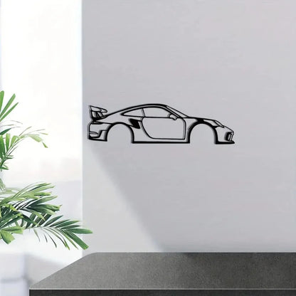 HelloYoung Metal Racing Car Wall Art Durable Sports Decor for Kids Room