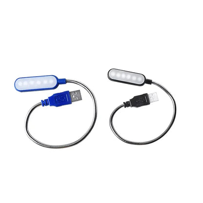 HOMEFISH 1PC Mini USB LED Light Book Light Flexible Reading Lamp Portable Night Light For Power Bank Laptop Notebook PC Computer