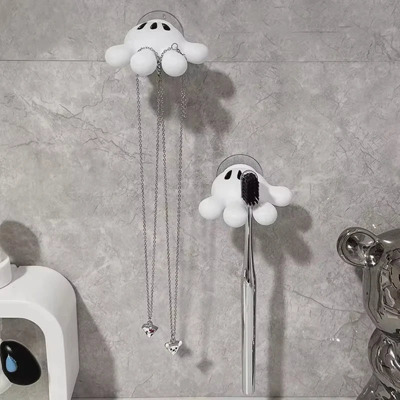 Toothbrush holder Mickey Palm cute bathroom towel suction cup multi-function hook traceless hook data cable winder