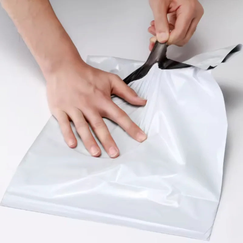 Lots White Self Adhesive Seal Courier Bags Express Mail Envelope Storage Mailing Plastic Packaging Pouch for Express Delivery