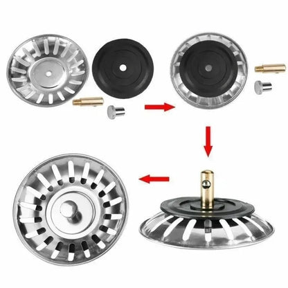 2pcs Kitchen Sink Strainer Stopper Waste Plug Sink Filter Filtre Sink Strainer Filter Floor Drain Kitchen Tools