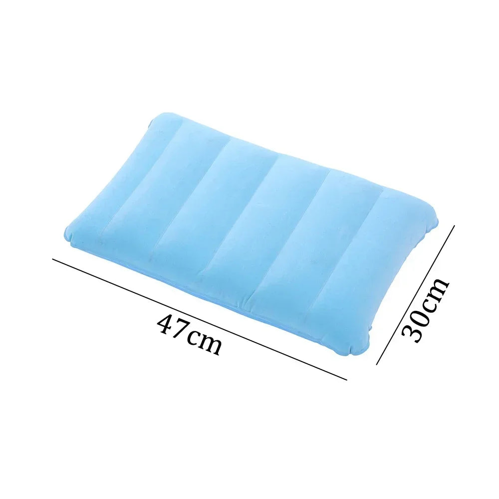 Air Cushion Pillows Outdoor Camping Folding Square lnflatable Pillows Travel Backrest Plane Head Rest  pillow camping