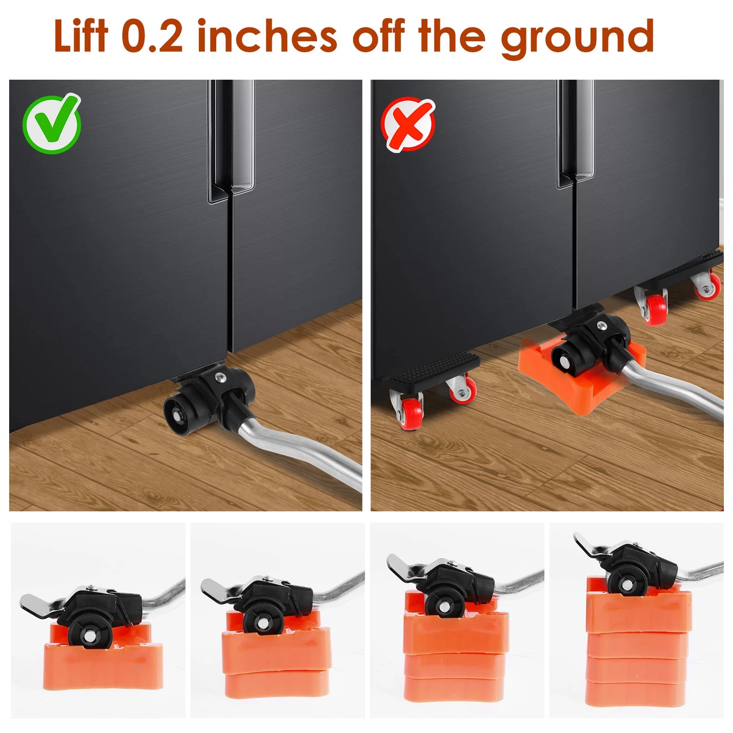 Heavy Duty Furniture Lifter Furniture Mover Set 880LBS Mover Roller Tranport Tool Lifting Moving Furniture Helper Transport Tool