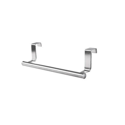 Stainless Steel Towel Rod, No Punched Door Hanging Towel Rack, Bathroom and Kitchen Towel Storage, Durable Space-saving Rack