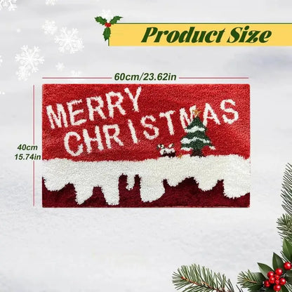 Christmas Door Mat indoor Gingerbread Man Carpet and Red Santa Claus Outdoor New Year 2026 Merry Christmas Home Decor Foot Mat