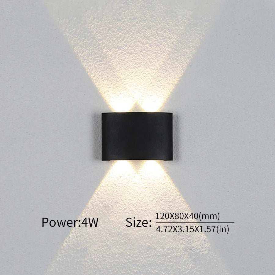 LED Wall Lamp Outdoor Waterproof IP66 Interior Wall Light 2W 4W 6W 8W 10W minimalist creative bedroom bedside lamp