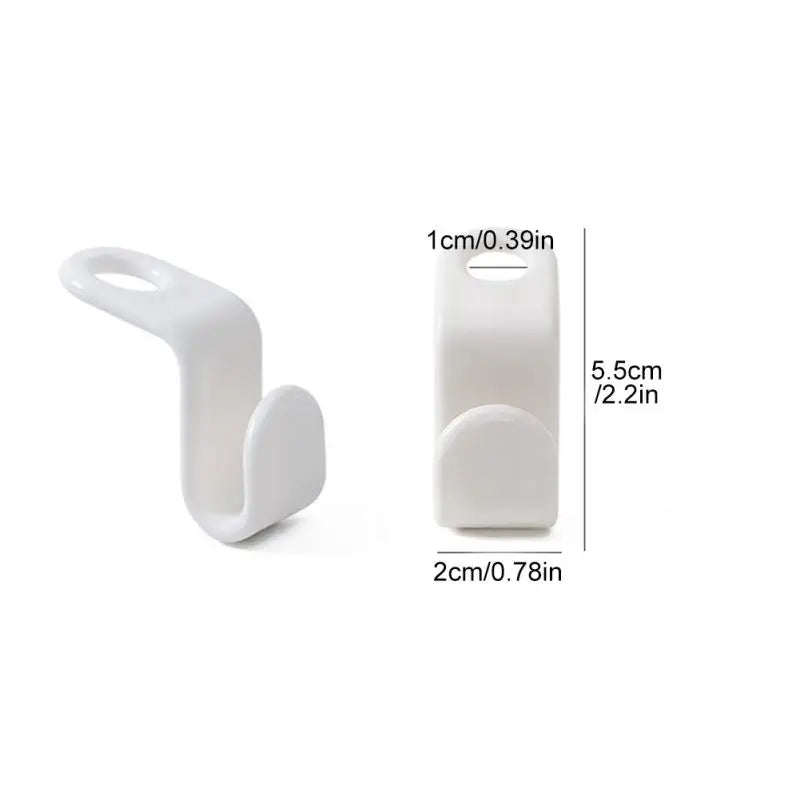 60pcs/set Plastics Hanger Connection Hook Stackable Space Saving Storage Multifunctional Hanging Clothes Rack