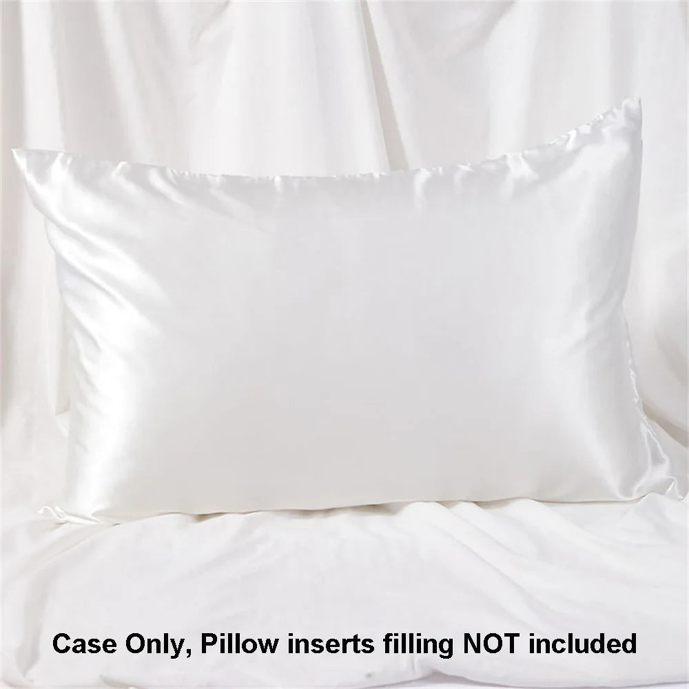1pc Satin Pillowcase for Skin and Hair, Satin Pillow Cases Set of 1 Soft Breathable Smooth Cooling Pillow Covers for Sleeping