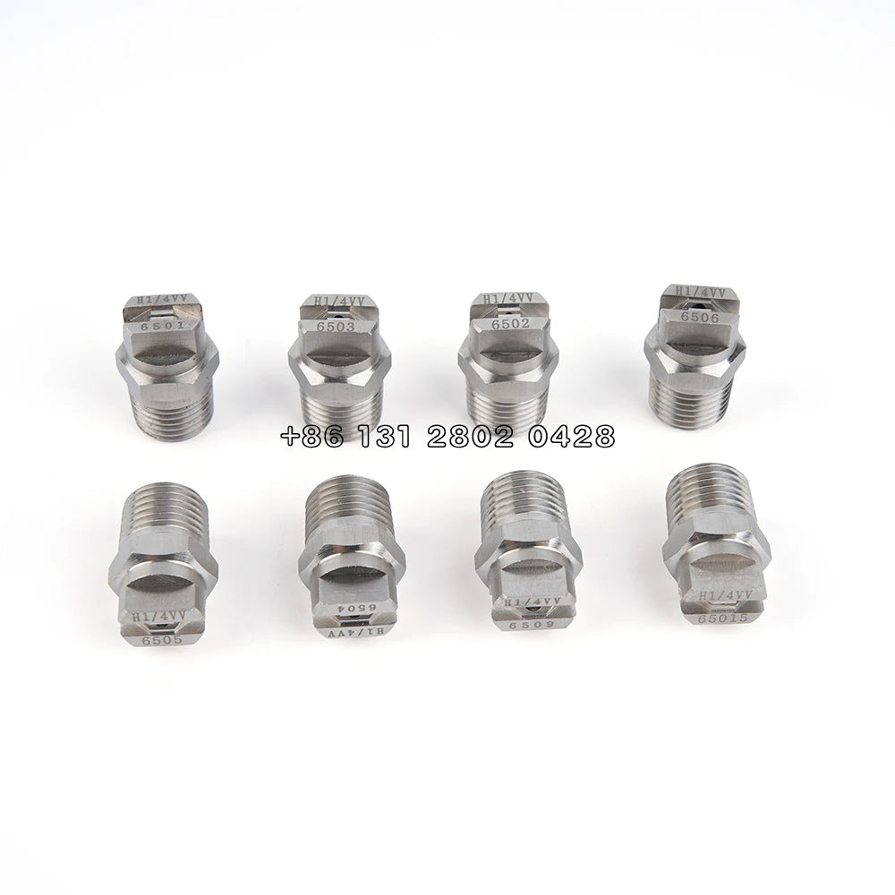 HU HVV 1/4 1/8Stainless steel fan-shaped nozzle atomization 15 25 40 50 65 80 95 110 degree industrial nozzle dust removal spray