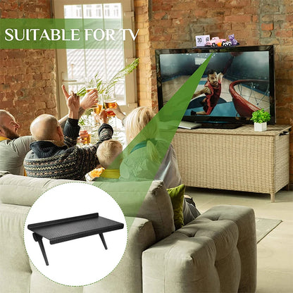 TV Screen Storage Shelves Adjustable Monitor Stand Computer Desktop Display Organizer Router Shelf Rack Home Office