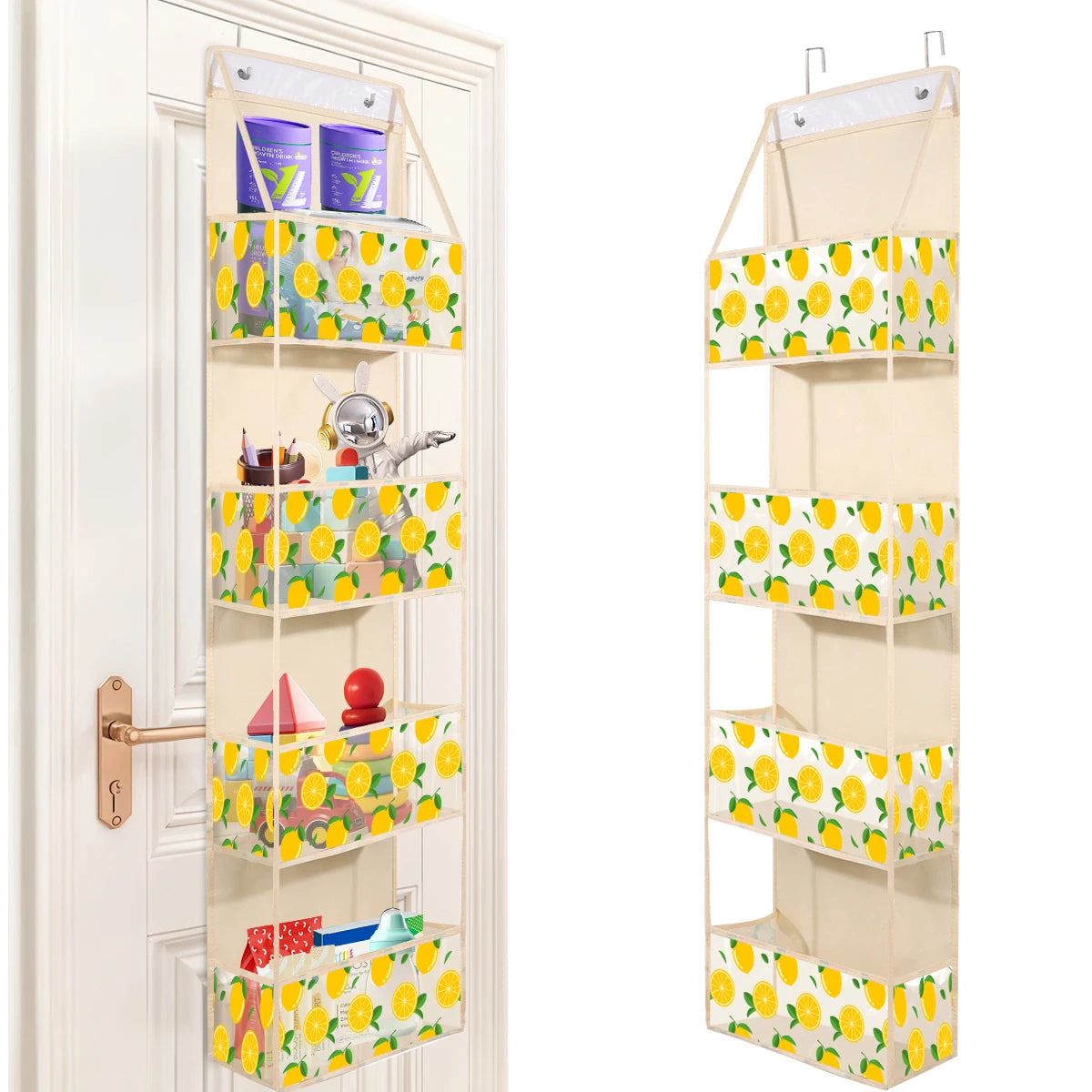 1pc 4 /6Layer Over The Door Hanging Organizer Cosmetics Wall Hanging Storage Organizerfor Nursery Bathroom Closet Bedroom Dorm