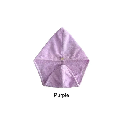 Women's Microfiber Hair Towel Wrap, Ultra Absorbent Quick Dry Hair Turban, Shower Spa Head Drying Hat