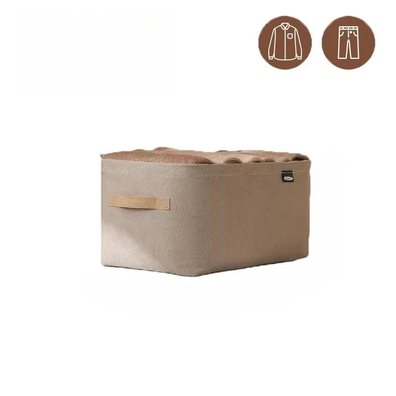 Clothing Storage Box,Fabric Storage Basket,Storage Box,Dormitory Household Wardrobe Storage Box for Home Dorm and Spaces