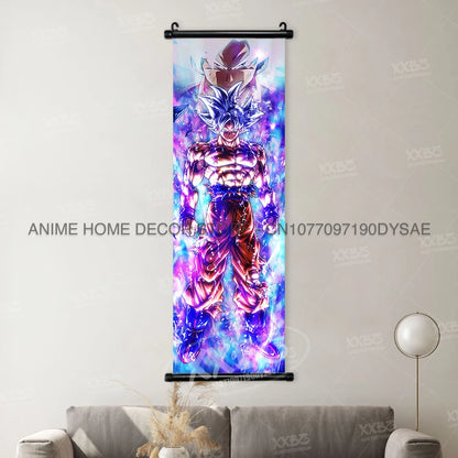 Dragon Ball Posters Anime Figures Wall Art Frieza Home Decor VegetaIII Scrolls Picture Goku Hanging Painting Son Gohan Wallpaper