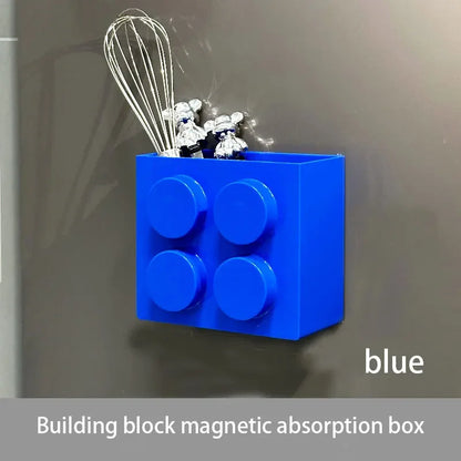 Magnetic wall-mounted narrow-edge kitchen straw, cling film storage box, refrigerator side storage rack 2030