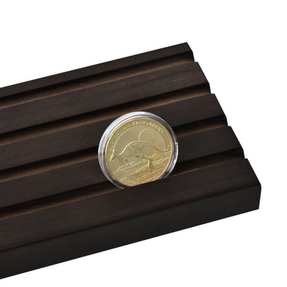 Wood Coin Display Stand Military Challenge Coin Holder Desk Organizer For Collectors Ideal Coins Collection Stand for Home Decor