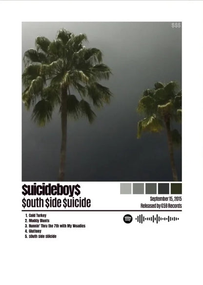 Classic Singer Suicideboy Posters Wall Art Canvas Paintings and Prints HD Pictures for Living Room Bedroom Home Decor Gifts