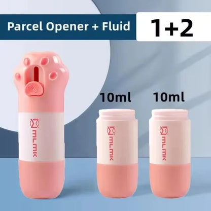 Thermal Paper Correction Fluid with Unboxing Knife Portable Durable Thermal Paper Data Identity Protection Fluid Eraser