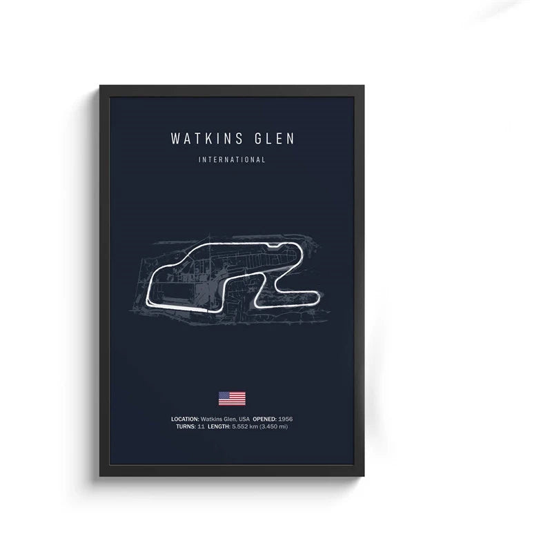 F1 Internationa Track Circuit Canvas Painting F1 Imola Wall Art Nordic Poster Aesthetic Motorsport Race Picture For Home Decor