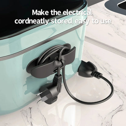 3-6pcs Cord Winder Organizer for Kitchen Appliance Cord Wrapper CableManagement Clip Holder for Air Fryer Coffee Machine Fixer
