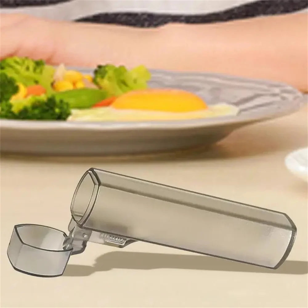Portable Toothpick Case 1/2pcs Plastic Kitchen Restaurant Supplies for Outdoor Travel Transparent Clear Toothpick Storage Case