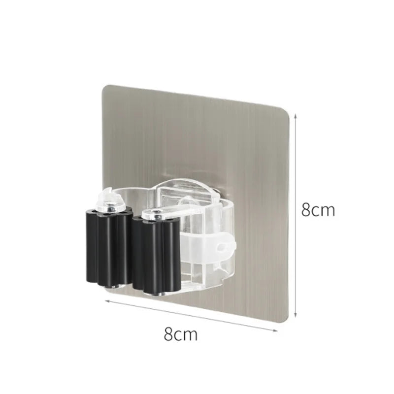 1-10Pcs Multi-Purpose Hooks Mop Holder Wall Mounted Mop Organizer Broom Hanger Hook Bathroom Waterproof Wall Kitchen Hook