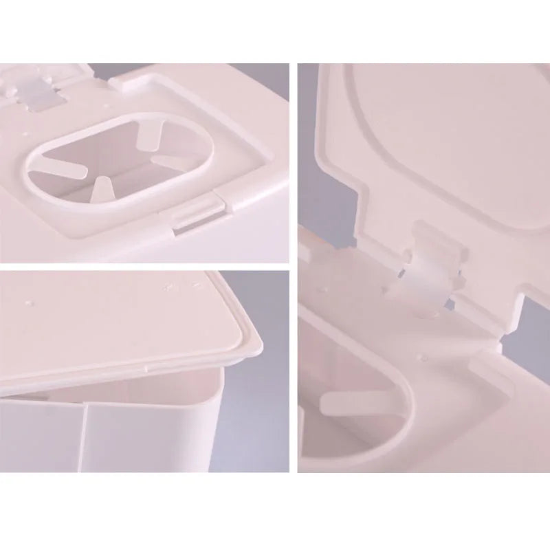 Wet Tissue Box Wipes Dispenser Portable Wipes Napkin Storage Box Holder Container