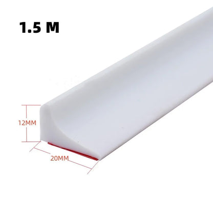 New Silicone Bathroom Water Stopper Dry Wet Separation Sealing Strips Self-adhesive Shower Drain Splash Prevention Water Dam