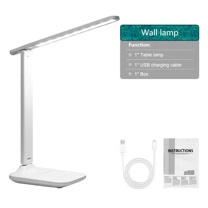 Eye Protection Table Lamp LED Rechargeable Dimmable Wireless Folding Desk Lamp Night Light For Children Study Reading Room Decor