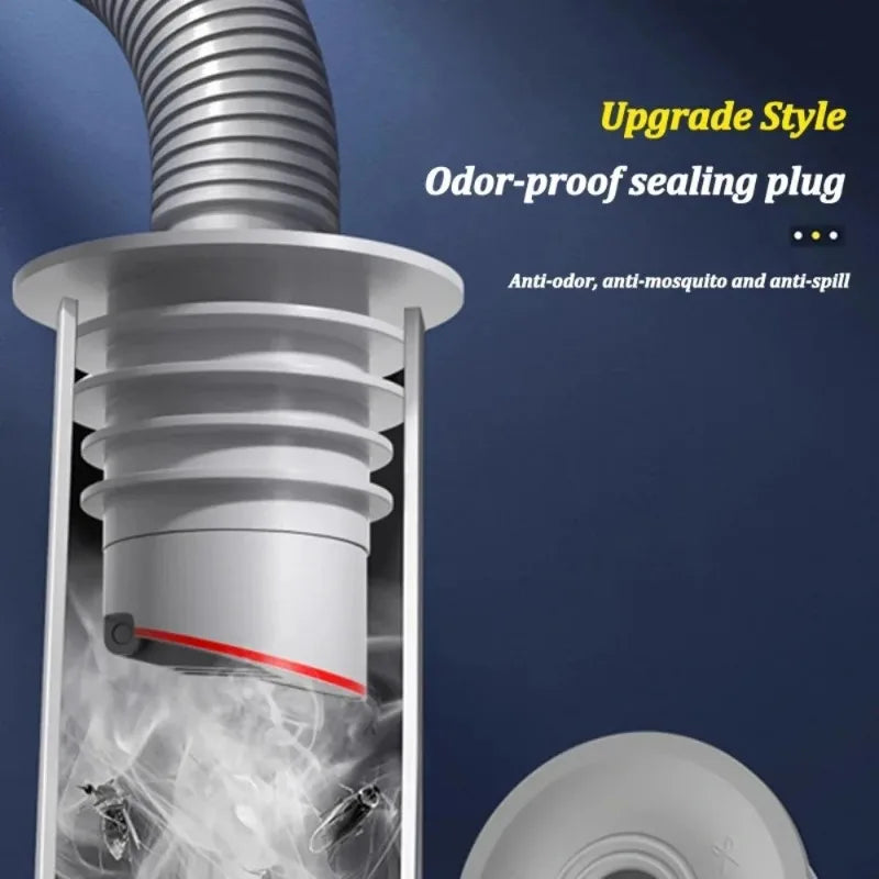 Bathroom Sewer Seal Ring Anti-odor Leak-Proof Kitchen Sink Sewer Pipe Plug Washing Machine Floor Drain Connector Stopper