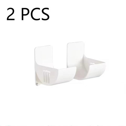 Wall Mounted Organizer No Hole Storage Tray Kitchen Shelf Cling Film Trash Bag Organizer Cabinet Refrigerator Side Storage Shelf