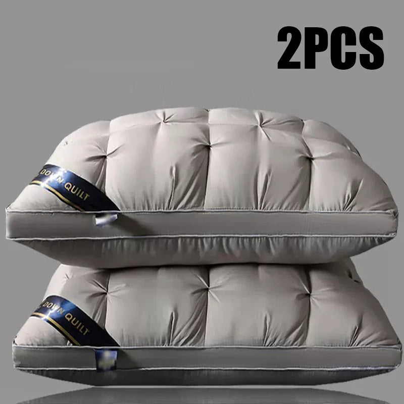 2-Piece Sleep Pillow Set, Soft Supportive Bed Pillows, Suitable for Back, Stomach, or Side Sleeping Luxury Hotel Pillows