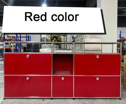 Module Furniture  Storage Modular DIY Shelf Sideboard Customized Size Night Stand Cabinet Stainless Steel Home Use