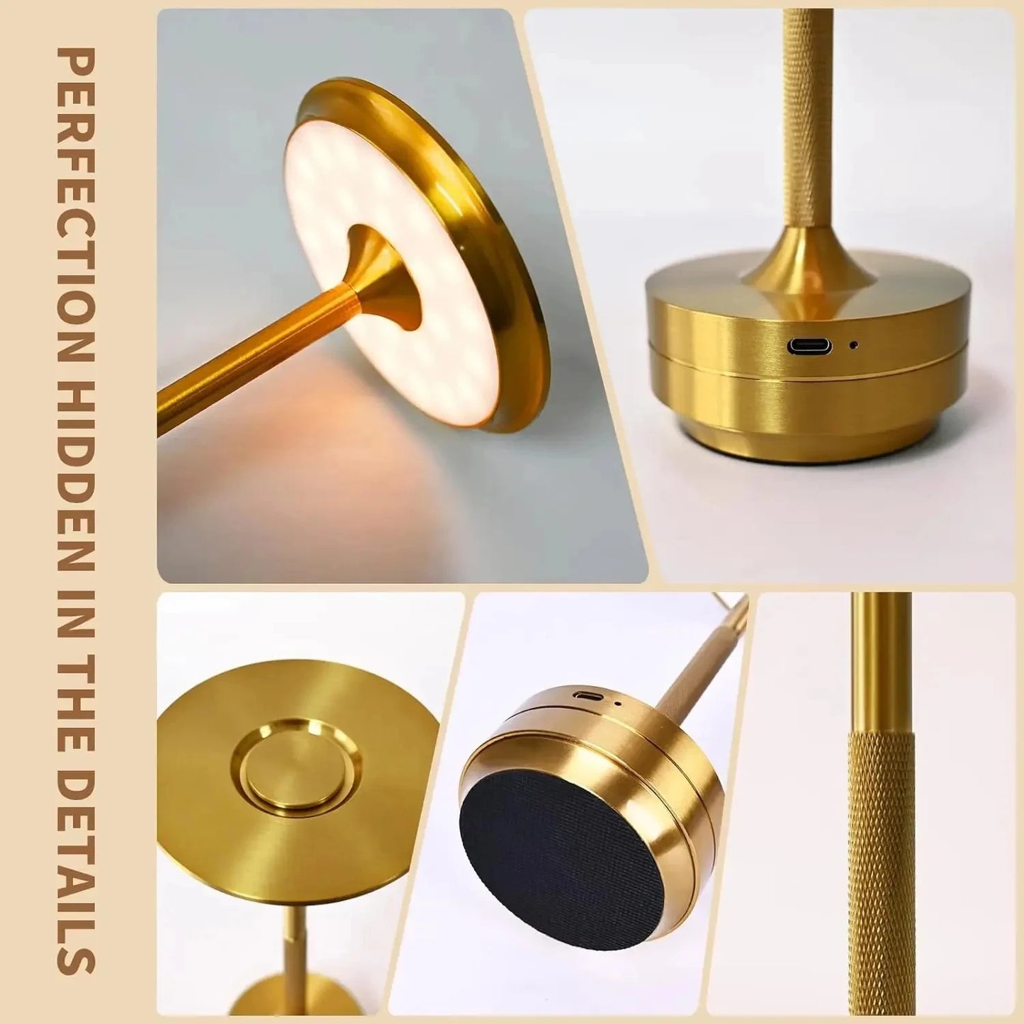 Rechargeable Cordless Table Lamps Portable 6Hours 8Hours Battery Table Light 3000K 6000K LED Table Light