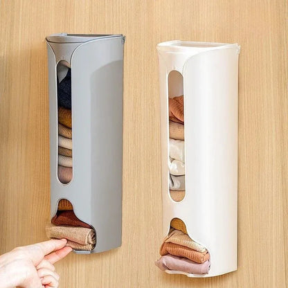 Wall Mounted Underwear Socks Organizer Storage Box with No Trace Hooks Home Organization Solution for Underwear And Socks