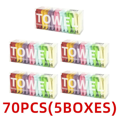 Thickened Compressed Towel Set Individually Packaged Disposable Face Towel Essential For Outdoor Cleaning Hygiene During Travel