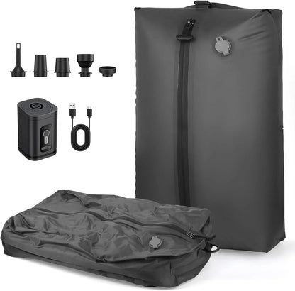 17L Vacuum Compression Bag with Air Pump Reusable Travel Clothing Storage Bag Compression Luggage Bag