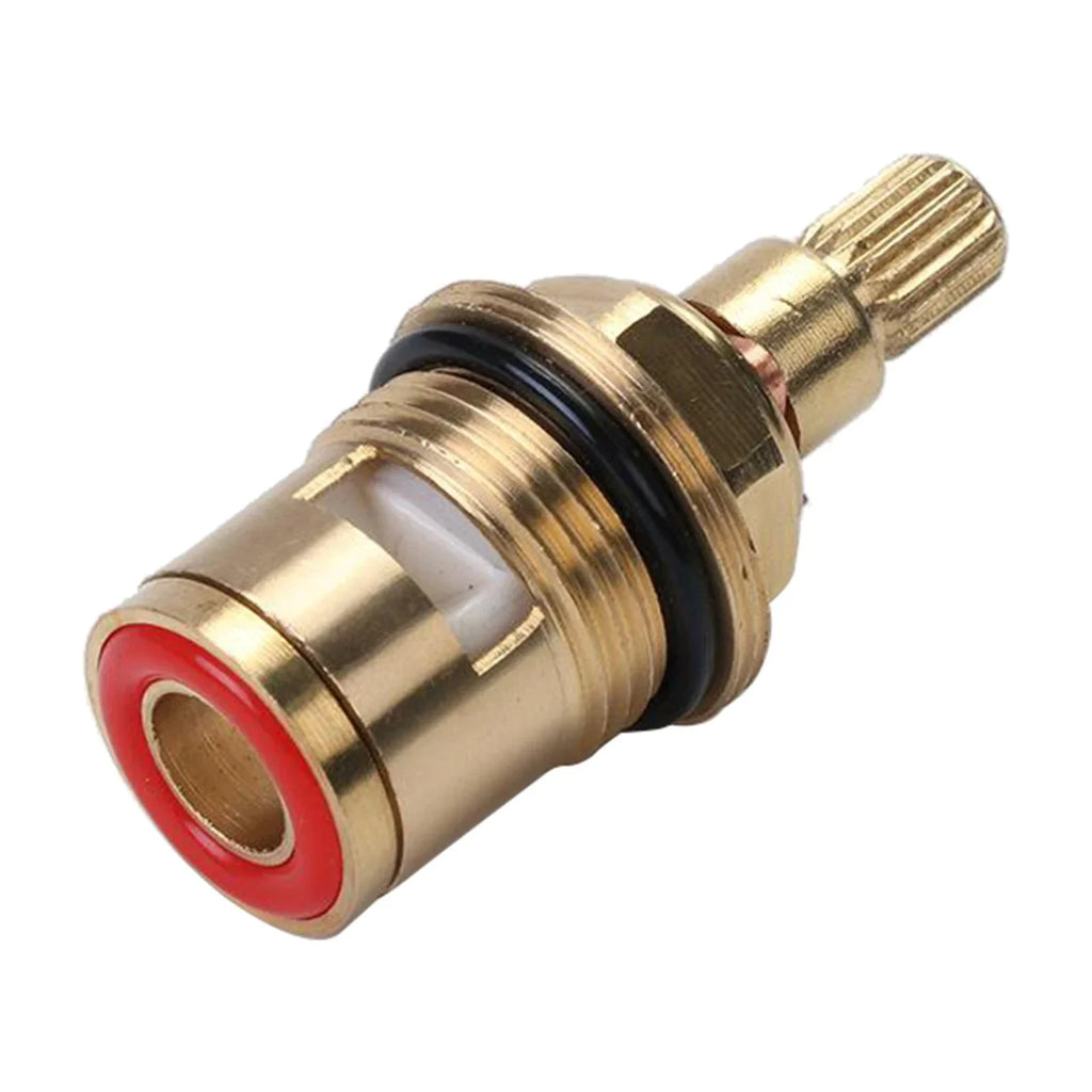 1/2pc Universal Replacement Tap Valves Brass Ceramic Disc Cartridge Inner Faucet Valve for Bathroom, Clockwise or Anti-clockwise